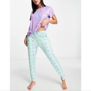 LOUNGABLE Dino Pajama Set